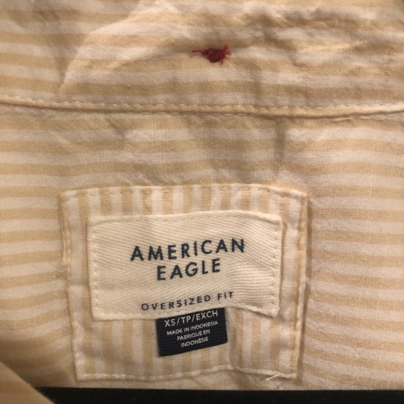 American Eagle Oversized Button Down Shirt - Picture 3 of 3